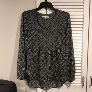 Sheer Long Sleeve Blouse